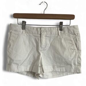 Talula White Bermuda Shorts Casual Cotton Blend